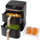 Cosori Turbo Tower Pro Smart Single 10.8 L Stand-alone 2630 W Hot air fryer Black, Gold