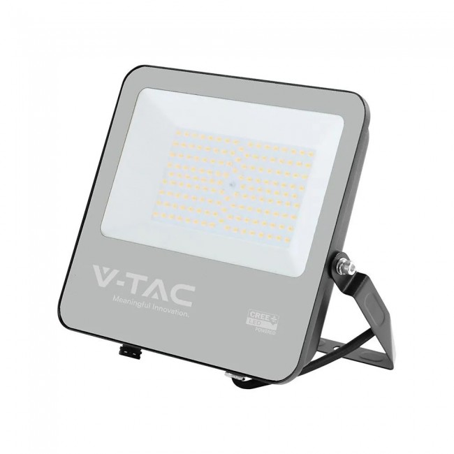 V-TAC 100W LED Floodlight CREE Chip Black Body Grey Glass 6500K 135lm/W