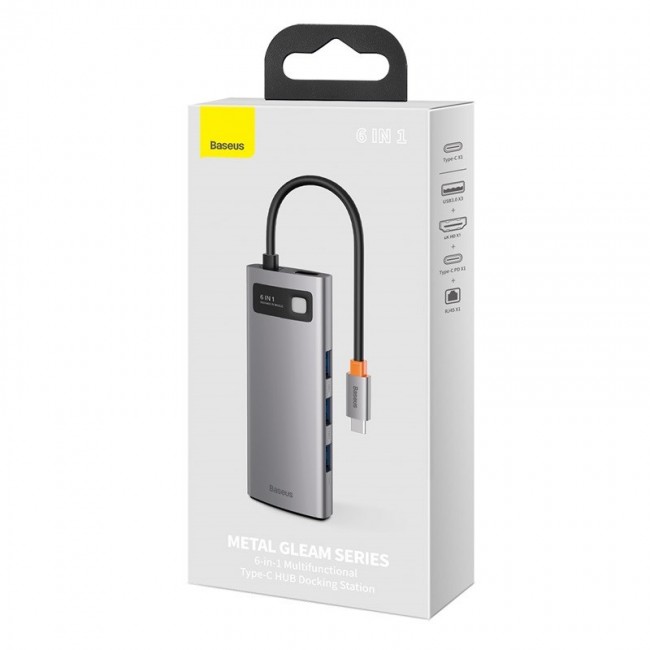 Baseus Metal Gleam USB 3.2 Gen 1 (3.1 Gen 1) Type-C Grey