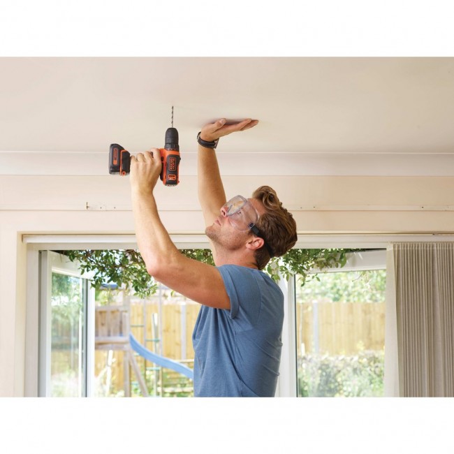 Black & Decker BDCDD12-QW drill Keyless Black, Orange