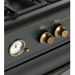 Ravanson Retro KWGE 90AR gas and electric cooker (black)