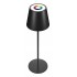 RealPower LED-RGB Tischlampe dimmbar mit Akku,schwarz