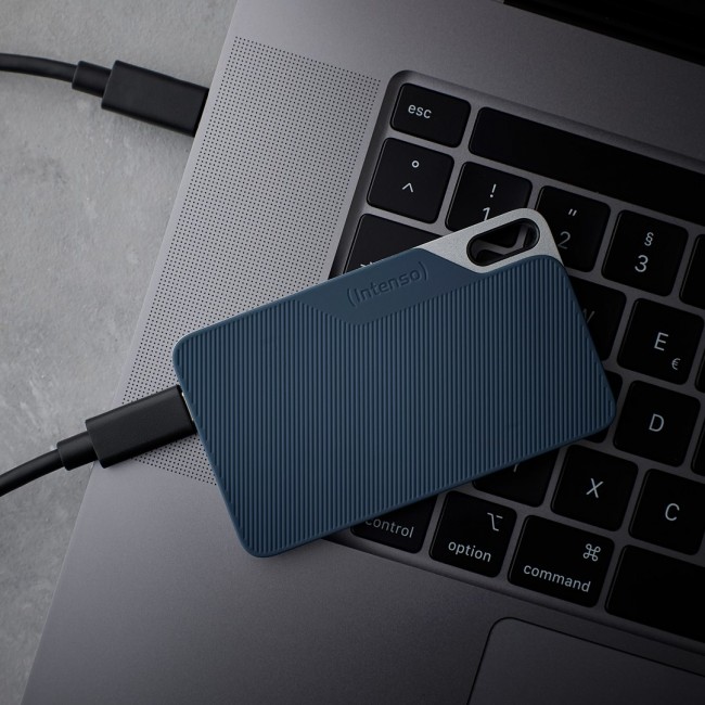 Intenso Lesen/Schreiben bis zu 500 MB/s/250GB USB Type-C 3.2 Gen 1 (3.1 Gen 1) Blue, Grey