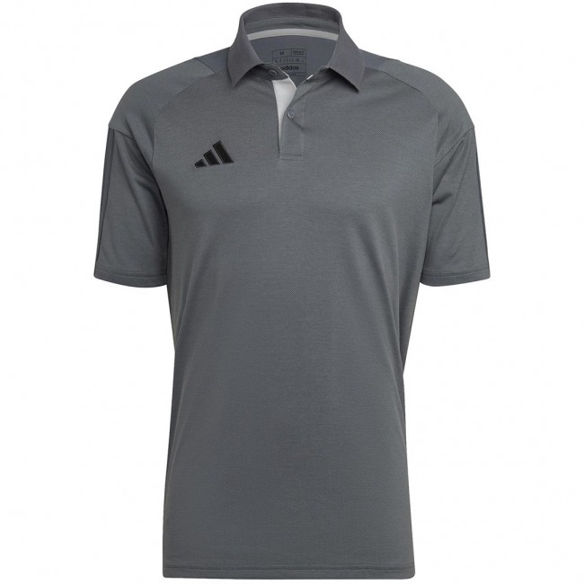 adidas Tiro 23 Competition Polo Men's T-Shirt grey HU1344 L adidas Tiro 23 Competition Polo Men's T-Shirt grey HU1344 L