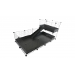 C&C modular cage one-storey 4x2 + Loft 2x1 + Black ramp C&C modular cage one-storey 4x2 + Loft 2x1 + Black ramp