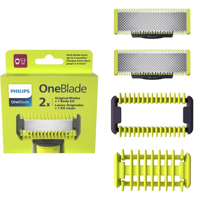 Philips | OneBlade Face and Body kit | QP620/50 | Number of shaver heads/blades 2 | Green Philips | OneBlade Face and Body kit | QP620/50 | Number of shaver heads/blades 2 | Green