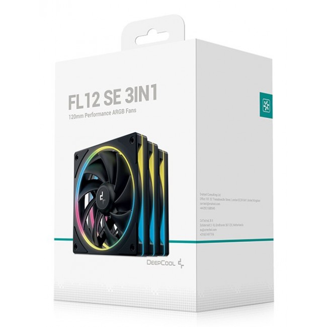 DeepCool FL12 SE 3IN1 Computer case Fan 12 cm White 3 pc(s) DeepCool FL12 SE 3IN1 Computer case Fan 12 cm White 3 pc(s)