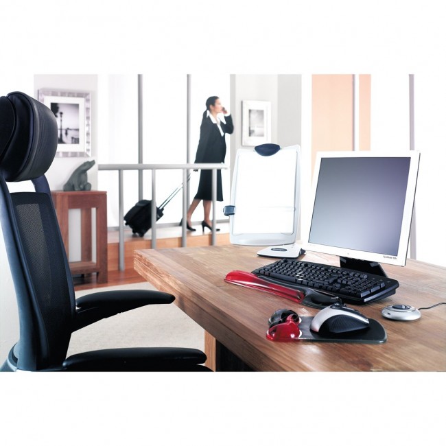 Kensington Duo Gel Mouse Pad Wrist Rest Red