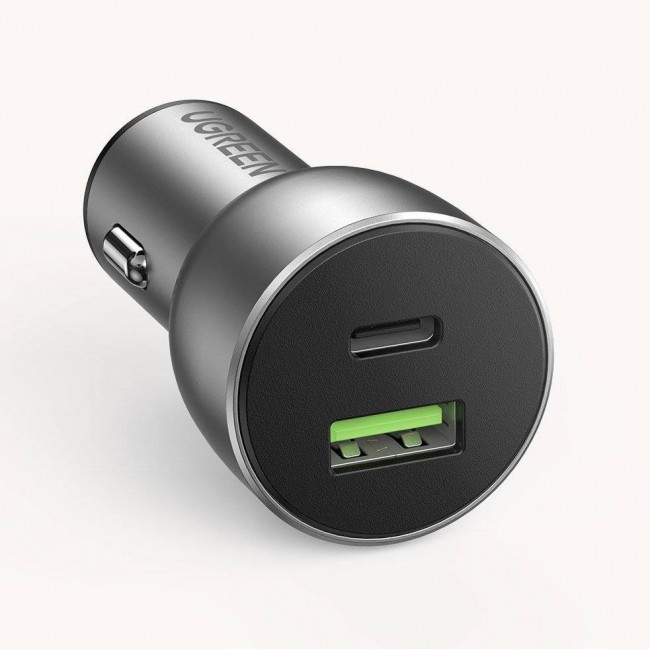 Ugreen 60980 mobile device charger Universal Silver Cigar lighter Fast charging Auto
