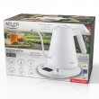 Electric kettle ADLER AD 1349w with long spout 1.0L White Electric kettle ADLER AD 1349w with long spout 1.0L White