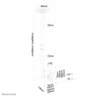 Neomounts FPMA-C060BLACK Monitor/TV mount ceiling 10-40 Neomounts FPMA-C060BLACK Monitor/TV mount ceiling 10-40