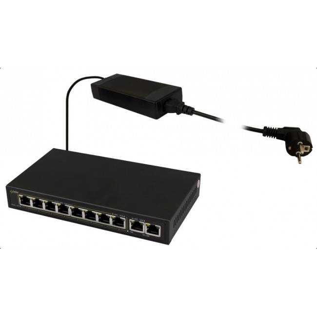 PULSAR SG108 network switch Gigabit Ethernet (10/100/1000) Power over Ethernet (PoE) Black