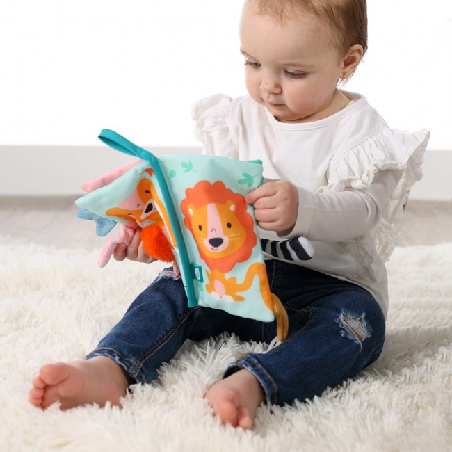 SES Creative Tiny Talents Sensory animal tails cloth book