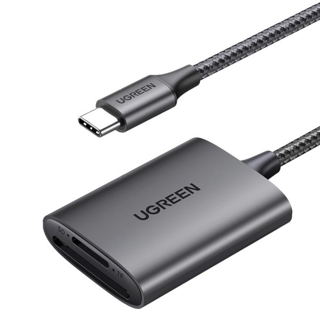 Ugreen SD/TF Card Reader Ugreen CM401 USB C 5Gb/s - Grey