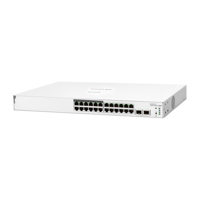 HPE Aruba Networking Networking Instant On Switch 24p Gigabit CL4 PoE 2p SFP 195W 1830