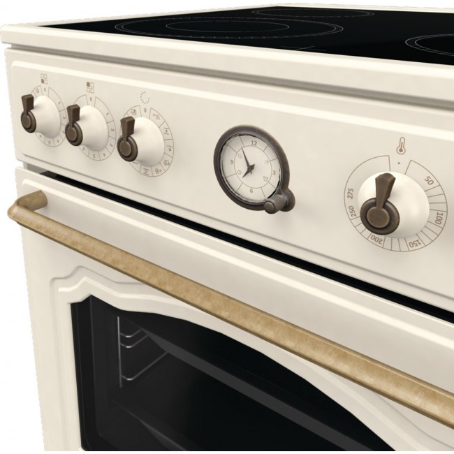 Gorenje GECS6B70CLI Freestanding cooker Ceramic hob Beige
