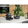 BergHOFF 3950593 soup pot 4.4 L Black Aluminium, Glass, Silicone