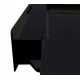 Washing machine and dryer stacking kit with drawer and strap, black