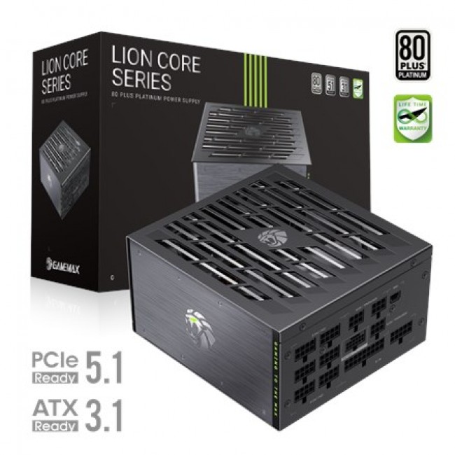 Gamemax PSU | LION CORE 1200P | 1200 W | Platinum | Full Modular Gamemax PSU | LION CORE 1200P | 1200 W | Platinum | Full Modular