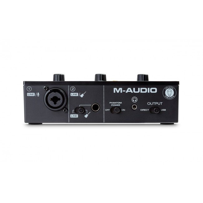 M-AUDIO M-Track Solo USB Audio interface Crystal preamplifier 16 bit 48 kHz Black