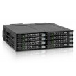 Icy Dock MB998SP-B disk array 0 TB Black