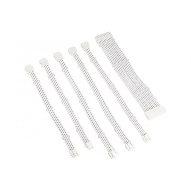 Kolink Core Adept Braided Cable Extension Kit - White