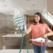 Black & Decker BHSM166DSM steam cleaner Steam mop 0.5 L 1600 W Aqua colour, White