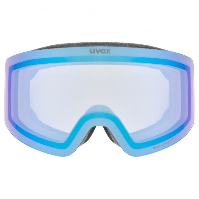 Uvex 5506812330 winter sport goggles Blue Unisex Cylindrical(flat) lens