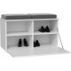 Topeshop OPAL SZAFKA BIEL shoe organizer Closed White Topeshop OPAL SZAFKA BIEL shoe organizer Closed White