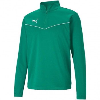 Puma teamRISE 1 4 Zip Top Pepper Gre Men's Sweatshirt green 657394 05 L