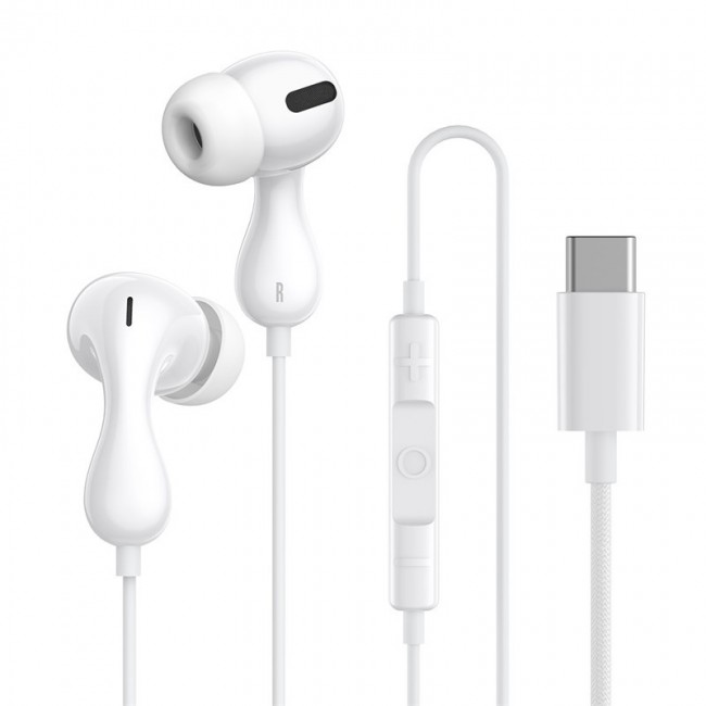 Baseus Encok CZ20 Headset Wired In-ear Calls/Music USB Type-C White Baseus Encok CZ20 Headset Wired In-ear Calls/Music USB Type-C White