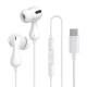 Baseus Encok CZ20 Headset Wired In-ear Calls/Music USB Type-C White Baseus Encok CZ20 Headset Wired In-ear Calls/Music USB Type-C White