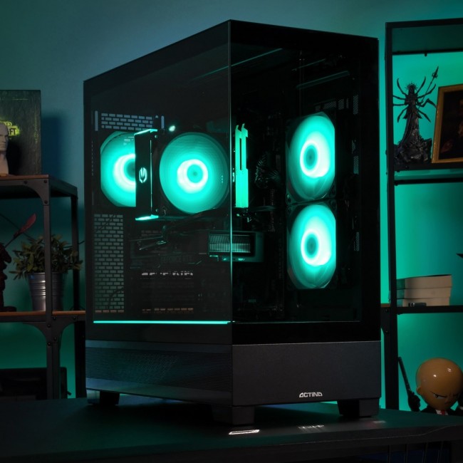 Actina 5901443416401 PC AMD Ryzen 9 7900 32 GB DDR5-SDRAM 1 TB SSD NVIDIA GeForce RTX 5070 Midi Tower Black