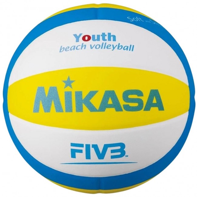 Mikasa SBV beach volleyball yellow-blue-white size 5