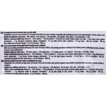 DOLINA NOTECI Piper Animals Sterilised Rabbit - wet cat food - 100 g