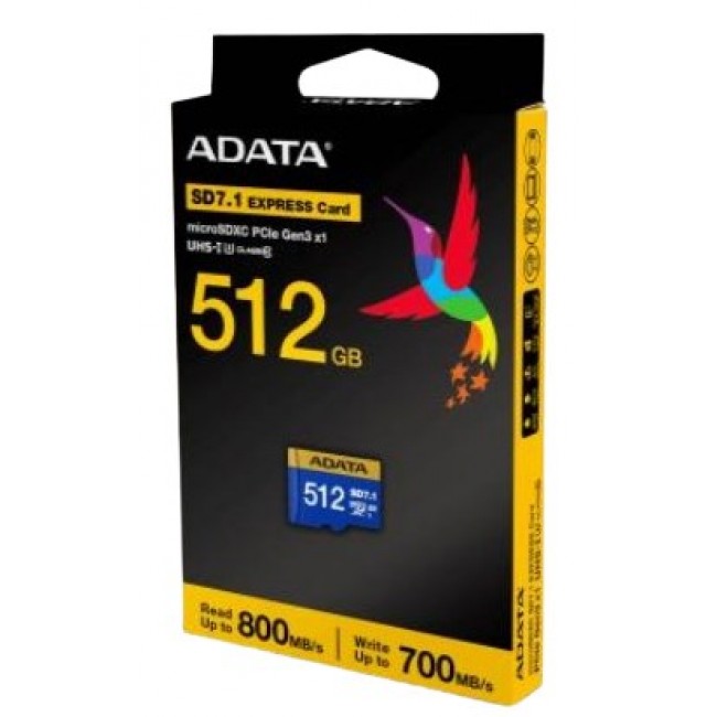 ADATA UD512GEX3L1-C memory card 512 GB MicroSDXC UHS-II ADATA UD512GEX3L1-C memory card 512 GB MicroSDXC UHS-II
