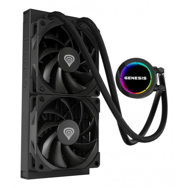 GENESIS NLG-2318 computer cooling system Computer case Liquid cooling kit Black GENESIS NLG-2318 computer cooling system Computer case Liquid cooling kit Black