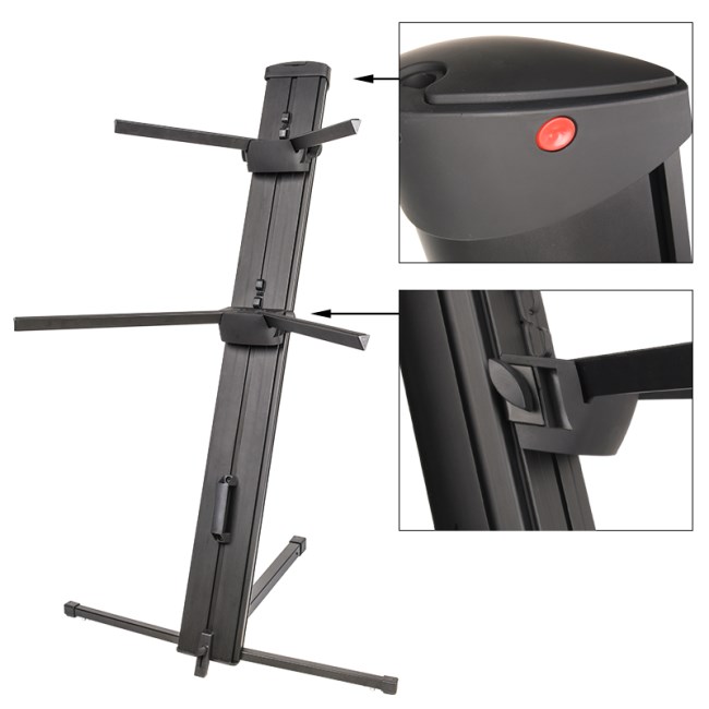 V-TONE DELUXE K2 Keyboard Stand Double Adjustable