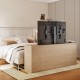 Maclean MC-866T Smart Motorized Electric TV Lift TUYA Mobile App Floor Mount Bracket Alexa Google Home 37''-80'' 60kg Cabinet VESA (EU plug)