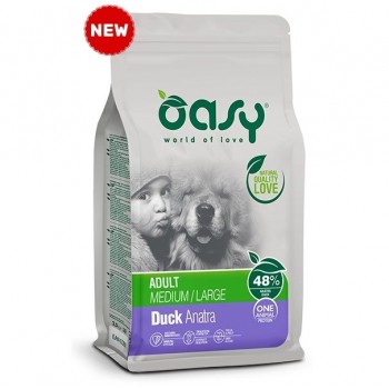 OASY One Animal Protein Adult Medium/Large Duck - dry dog food - 12kg