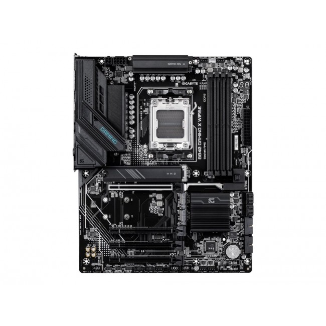 GIGABYTE B840 GAMING X WIFI6E Motherboard - AMD Ryzen 9000 CPUs, 12+2+2 Phases VRM, up to 7600MHz DDR5(O.C), 2xPCIe 4.0 + 1xPCIe 3.0 M.2, Wi-Fi 6E, 2.5GbE LAN, USB 3.2 Gen 2