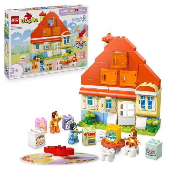 LEGO BLUEY 10459 Bluey's Family House with Memory Game