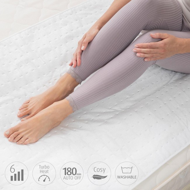 Heated mattress pad Medisana HU 662 Oeko-Tex standard 100 W White (150x80cm)