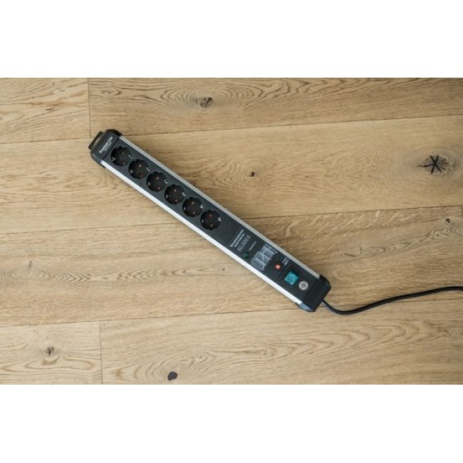 Brennenstuhl 1391010601 power extension 5 m 6 AC outlet(s) Indoor Black, Silver Brennenstuhl 1391010601 power extension 5 m 6 AC outlet(s) Indoor Black, Silver
