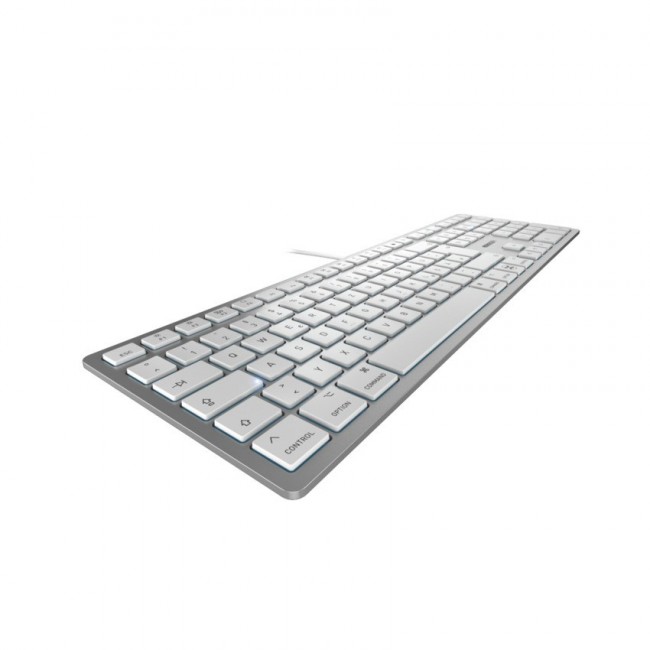 CHERRY KC 6000C FOR MAC keyboard Universal USB QWERTZ German Silver