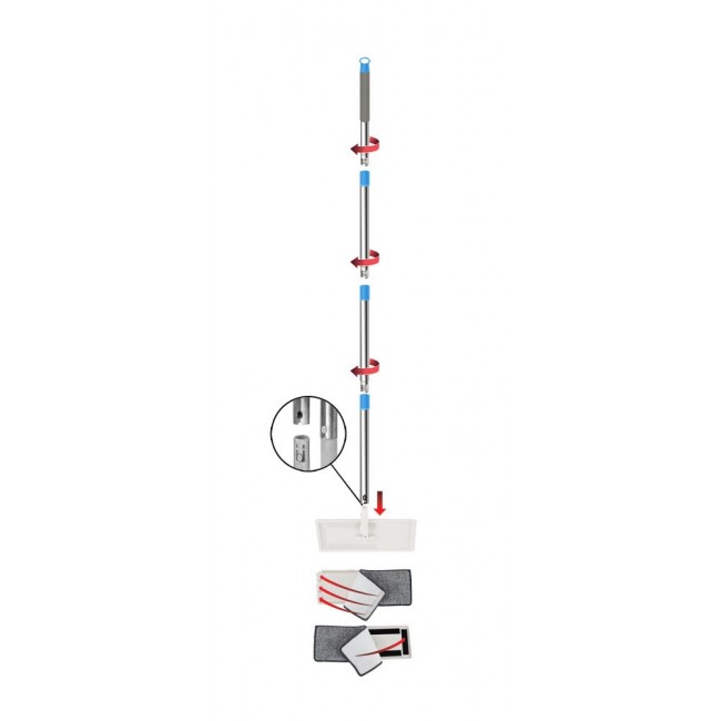 Esperanza EHS004 Flat mop with bucket