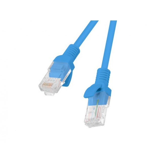 Lanberg PCU6-10CC-0200-B networking cable 2 m Cat5e U/UTP (UTP) Blue 10-PACK