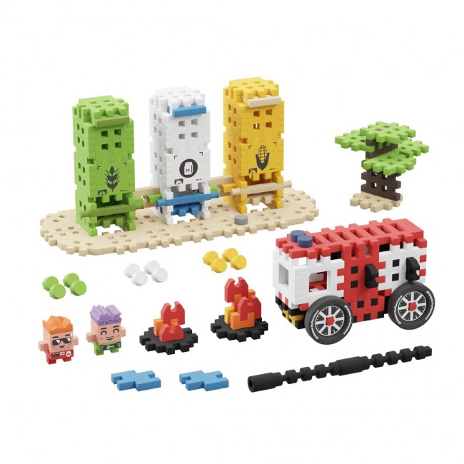 Marioinex Mini Waffle City Building Blocks Firefighter action, 148 pieces Marioinex Mini Waffle City Building Blocks Firefighter action, 148 pieces