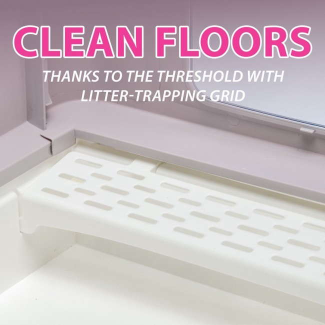 FERPLAST Sahara Lilac - cat litter box - 52 x 39 x 40cm