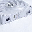 White wireless Lian Li UNI FAN 3-pack fan, 120mm